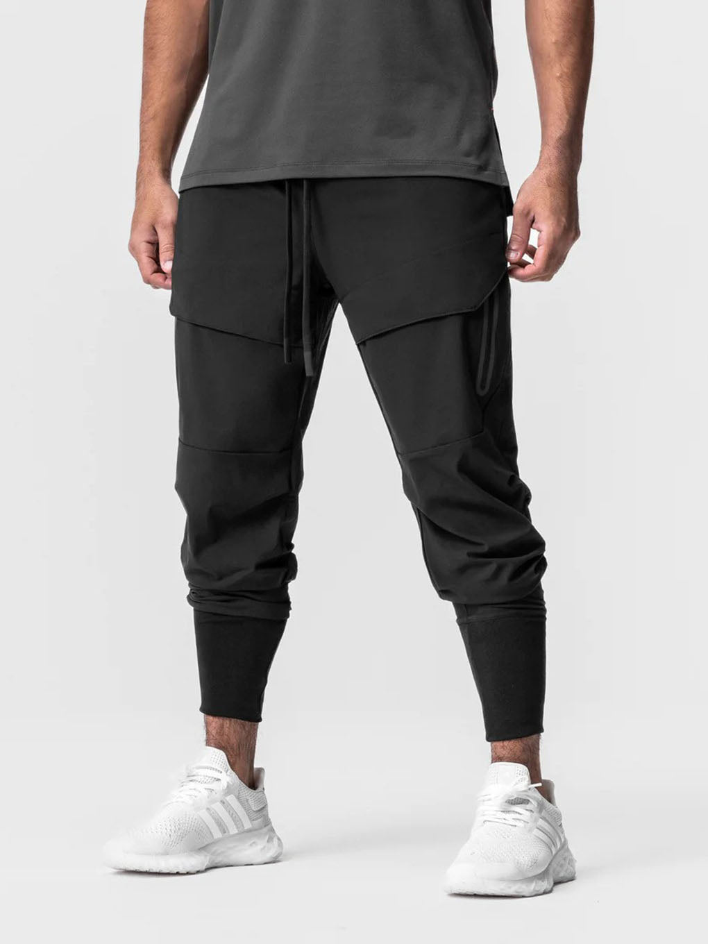 Stay Cool High Rib Cargo Jogger Athletic Stretch Pants - ANVTT
